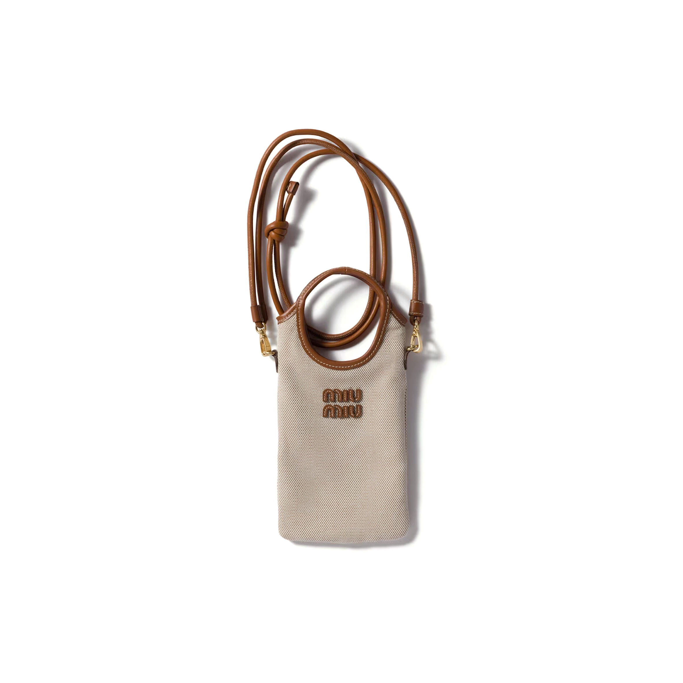 MIU MIU CANVAS SMARTPHONE CASE 5ZT08M (21*12.5cm)